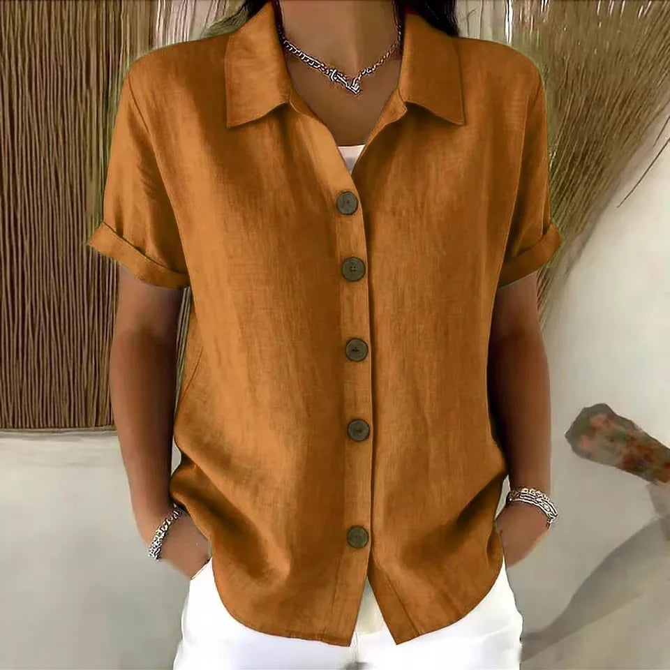Linen — Camicia Sartoriale in Cotone e Lino