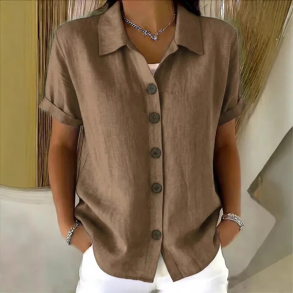 Linen — Camicia Sartoriale in Cotone e Lino
