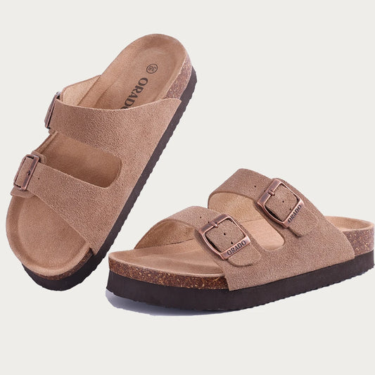 Sandali in Sughero Unisex con Cinturino | Suola Spessa Antiscivolo | Casa e Spiaggia