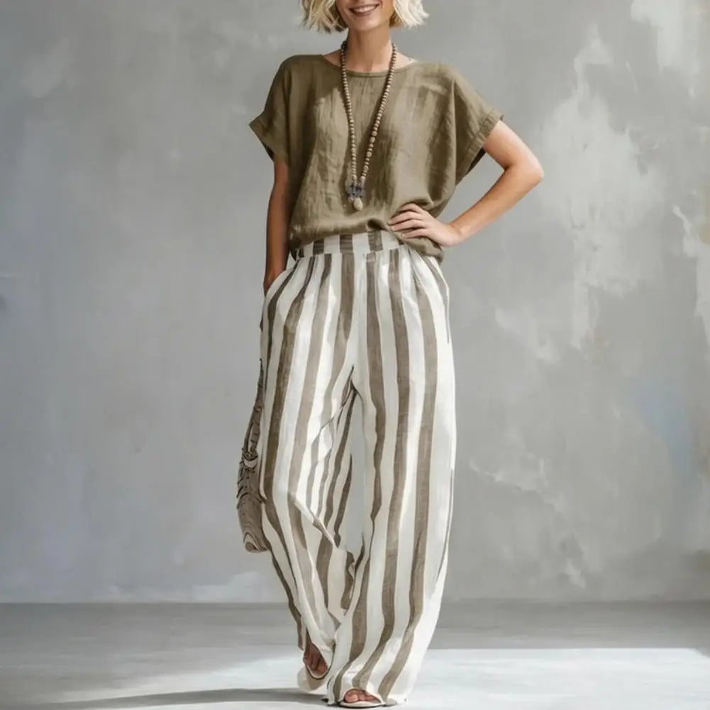 Riviera — Completo a Righe Due Pezzi