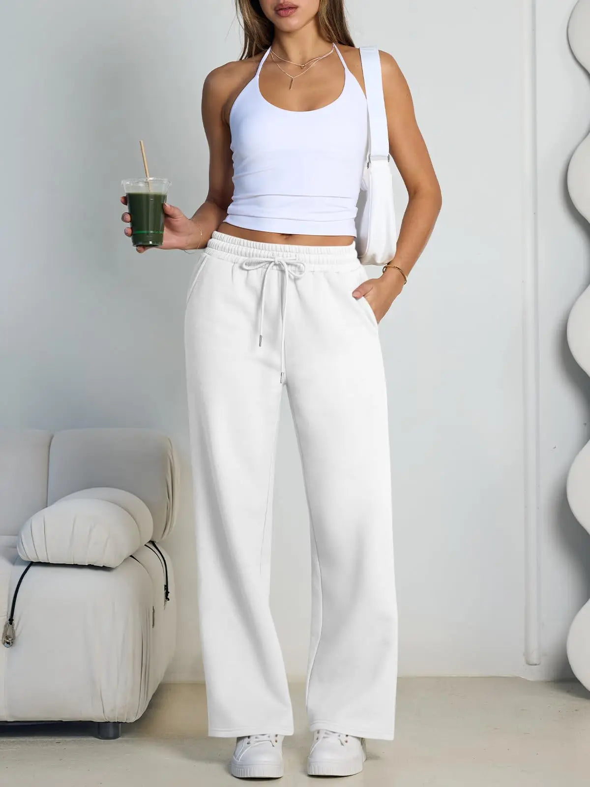 Pantaloni Larghi da Donna con Coulisse | Joggers Casual Streetwear con Tasche