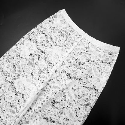 Minuit — Completo Due Pezzi Donna in Pizzo Jacquard | Outfit Serata Elegante