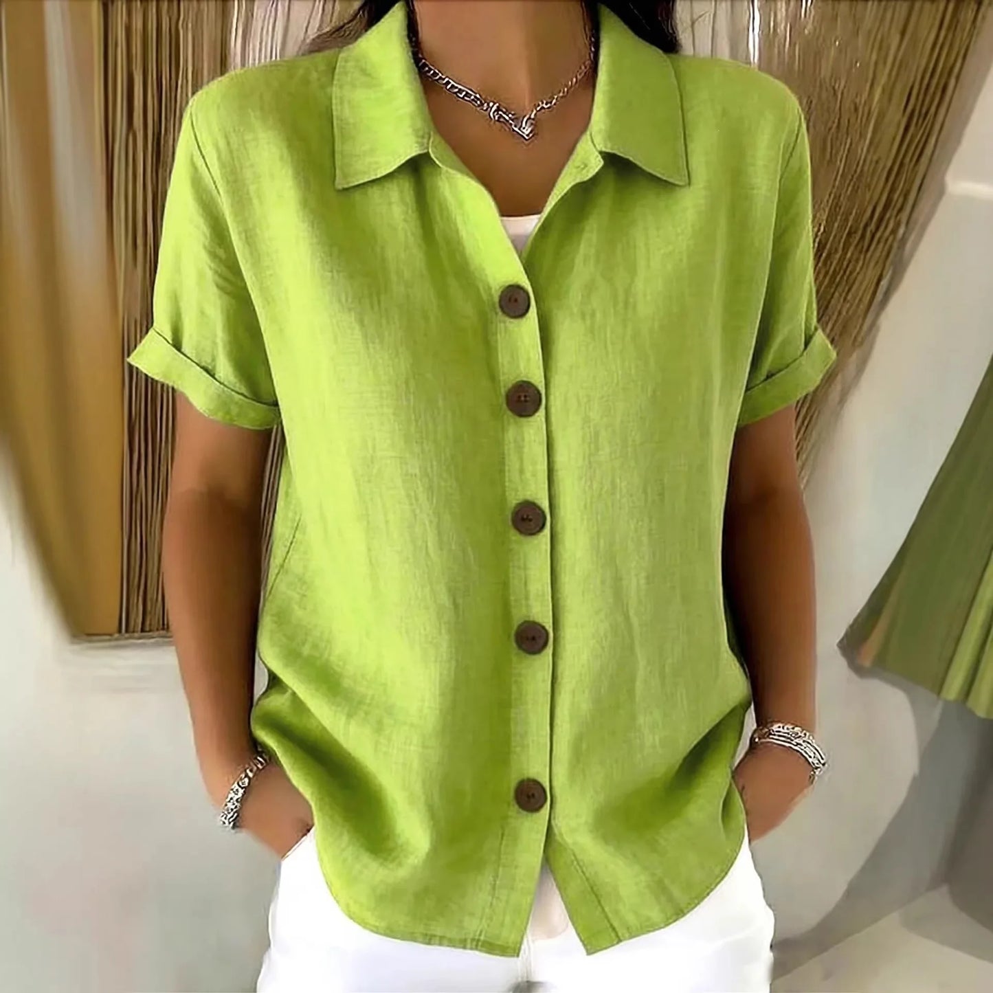 Linen — Camicia Sartoriale in Cotone e Lino