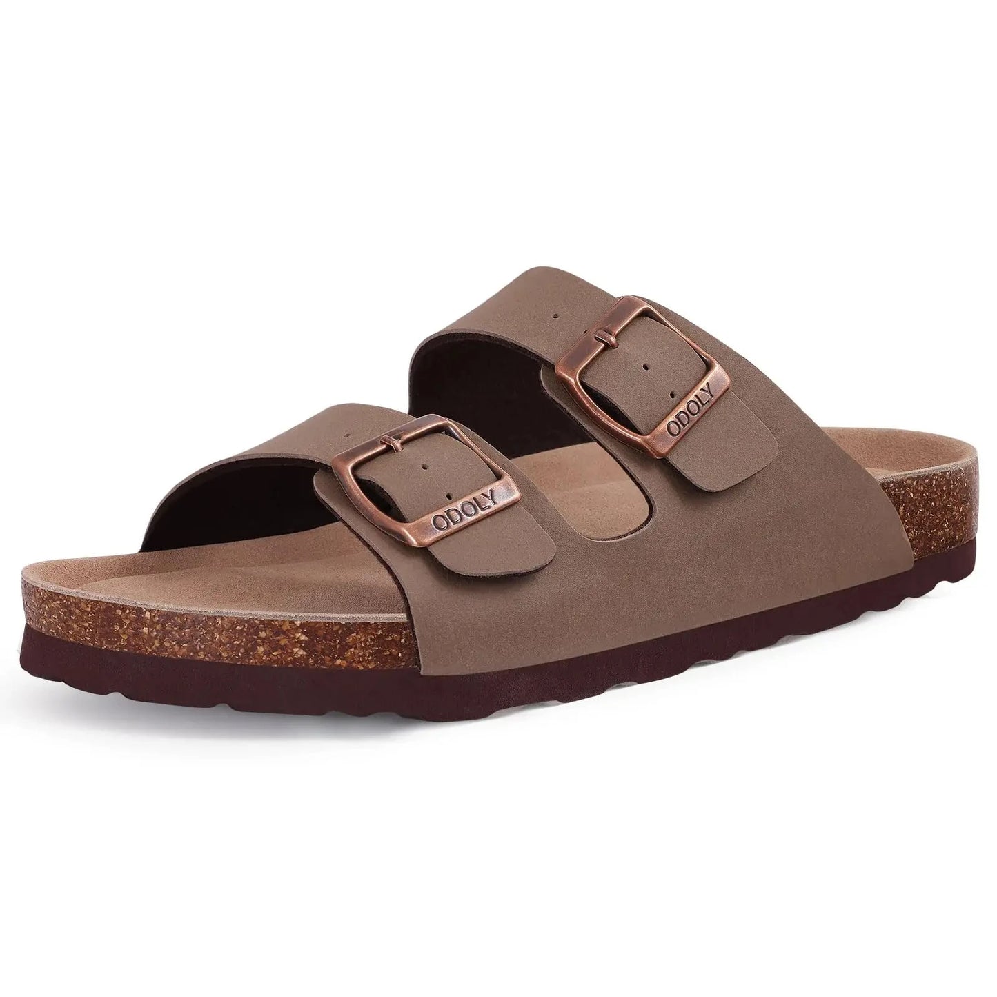 Comwarm Sandali classici in sughero per donna Uomo Moda Morbida suola spessa Pantofole in sughero Sandali da spiaggia estivi Sandali piatti open toe per la casa