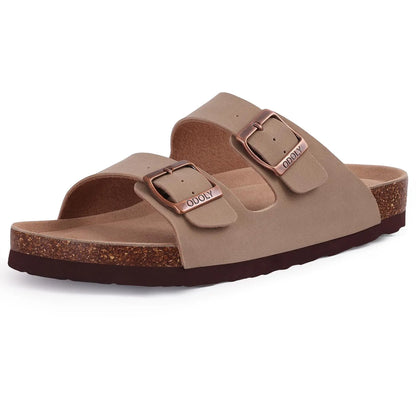 Comwarm Sandali classici in sughero per donna Uomo Moda Morbida suola spessa Pantofole in sughero Sandali da spiaggia estivi Sandali piatti open toe per la casa