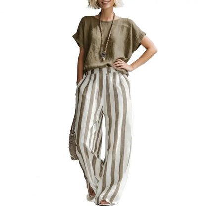 Riviera — Completo a Righe Due Pezzi