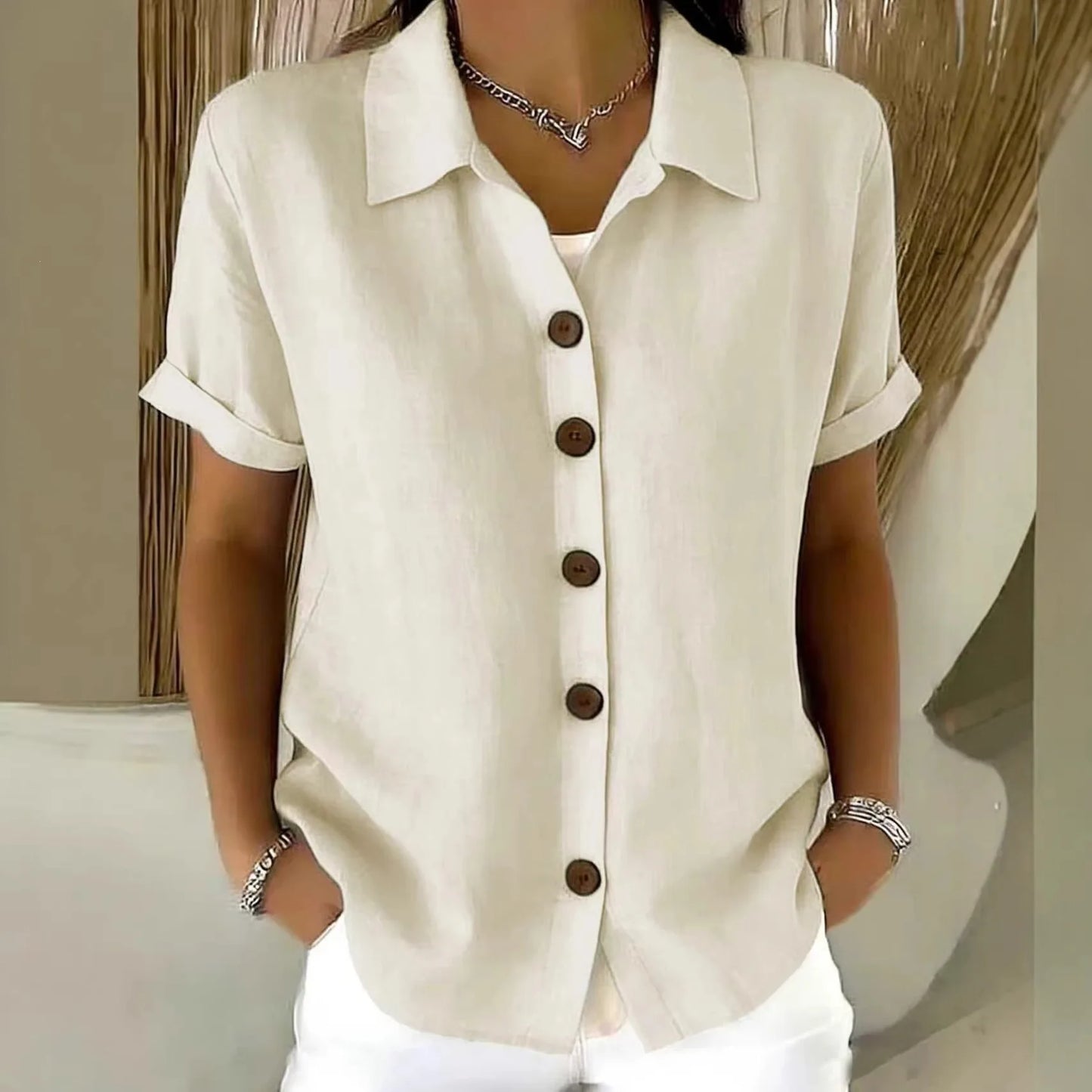 Linen — Camicia Sartoriale in Cotone e Lino
