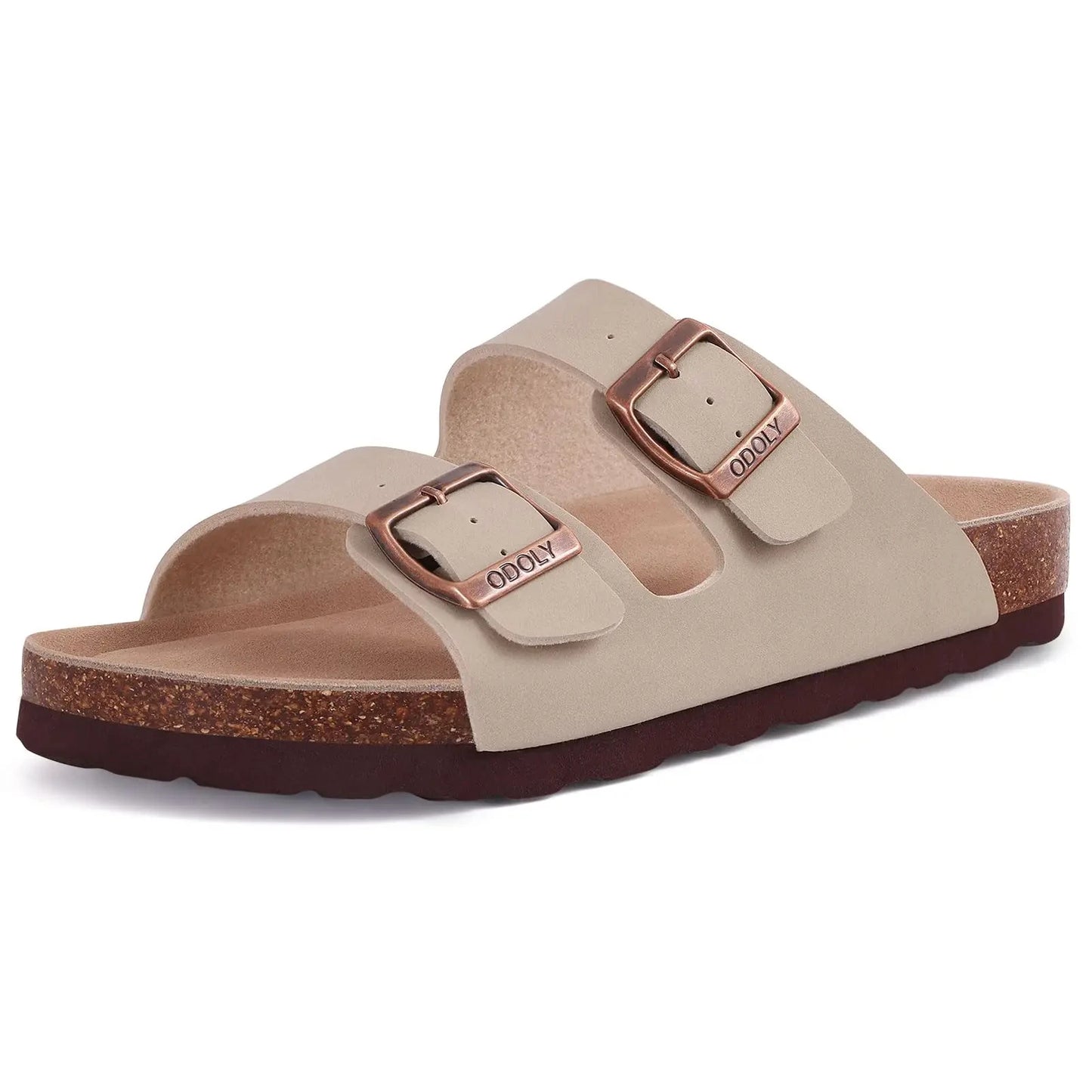 Comwarm Sandali classici in sughero per donna Uomo Moda Morbida suola spessa Pantofole in sughero Sandali da spiaggia estivi Sandali piatti open toe per la casa