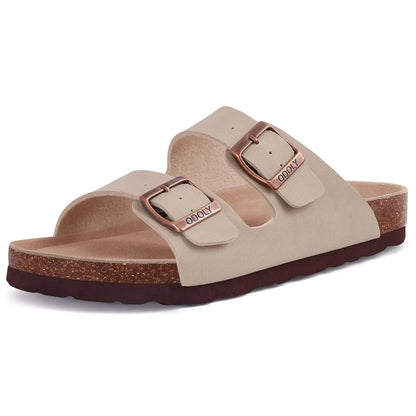 Comwarm Sandali classici in sughero per donna Uomo Moda Morbida suola spessa Pantofole in sughero Sandali da spiaggia estivi Sandali piatti open toe per la casa