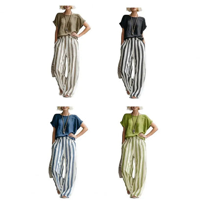 Riviera — Completo a Righe Due Pezzi