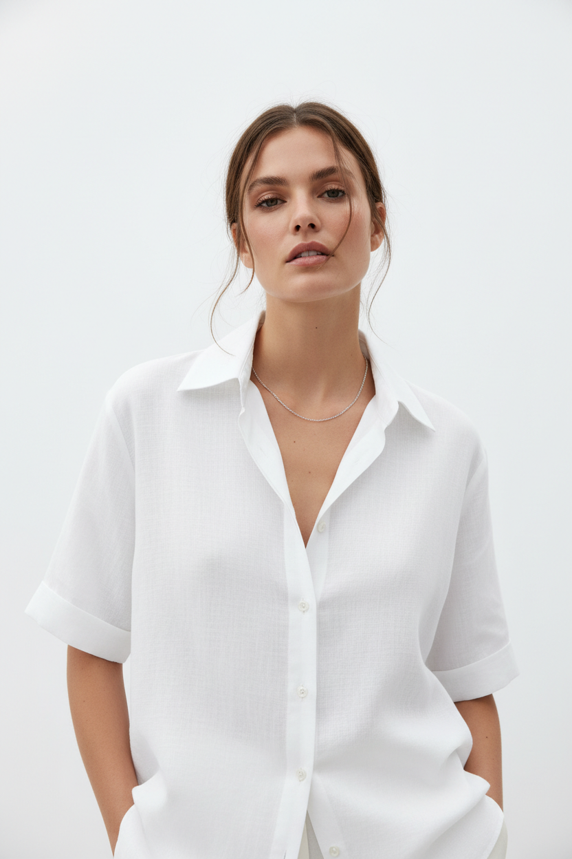 Linen Camicia - Variante Bianca