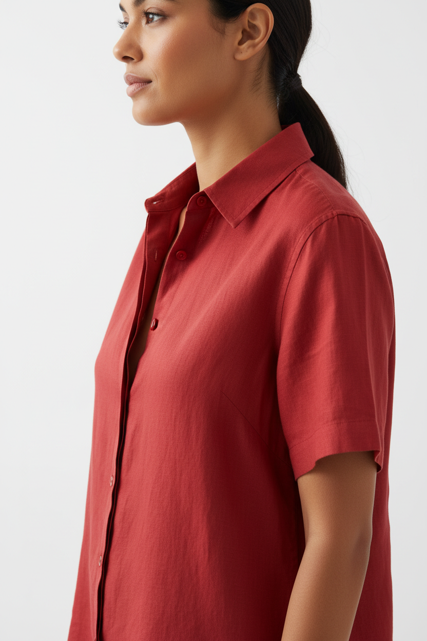 Linen Camicia - Variante Rossa